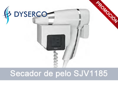 Secador de pelo Brittony Blanco SJV1185 para baño de hotel